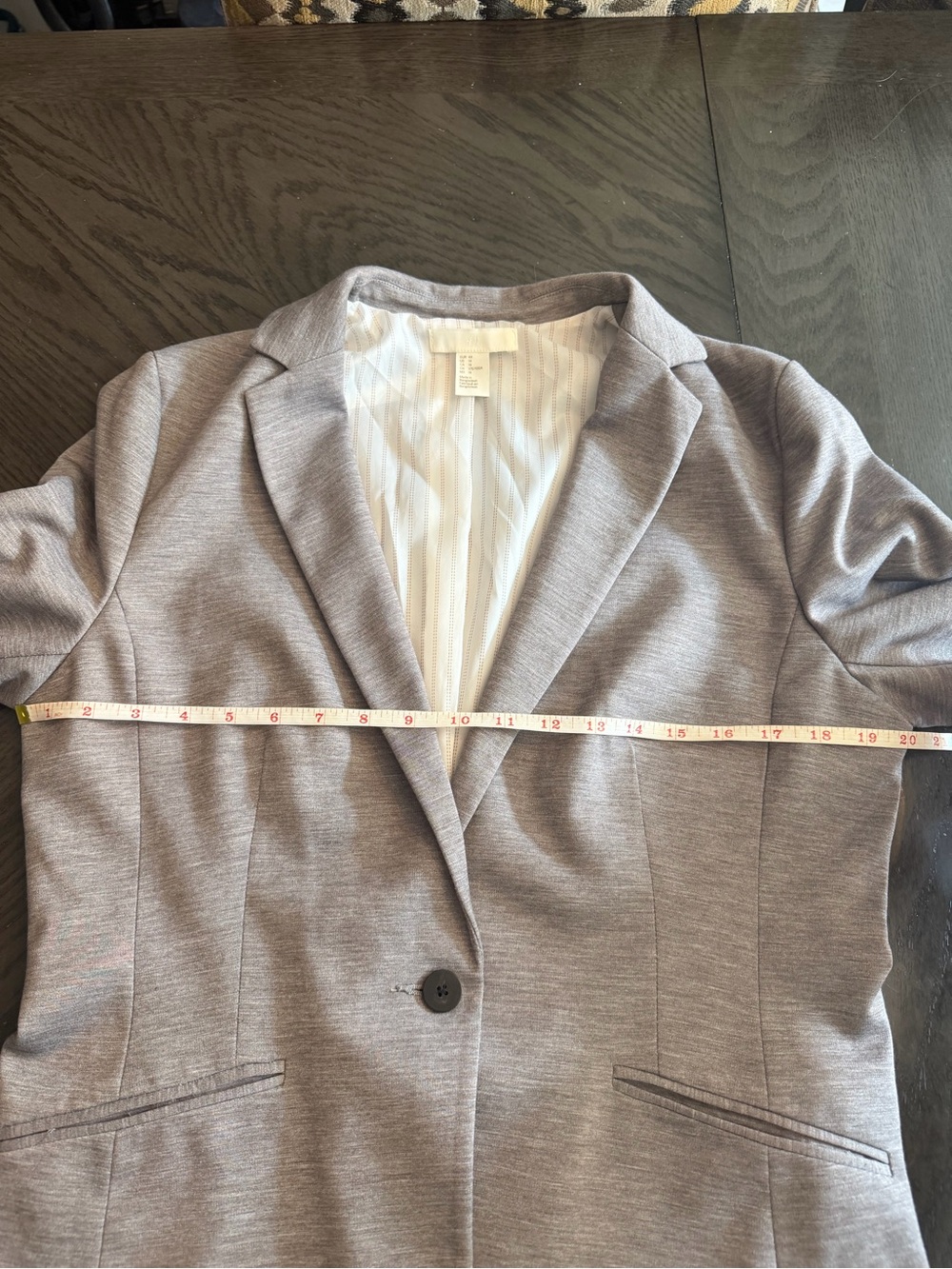 H&M Gray Single-Button Blazer - Picture 5 of 7